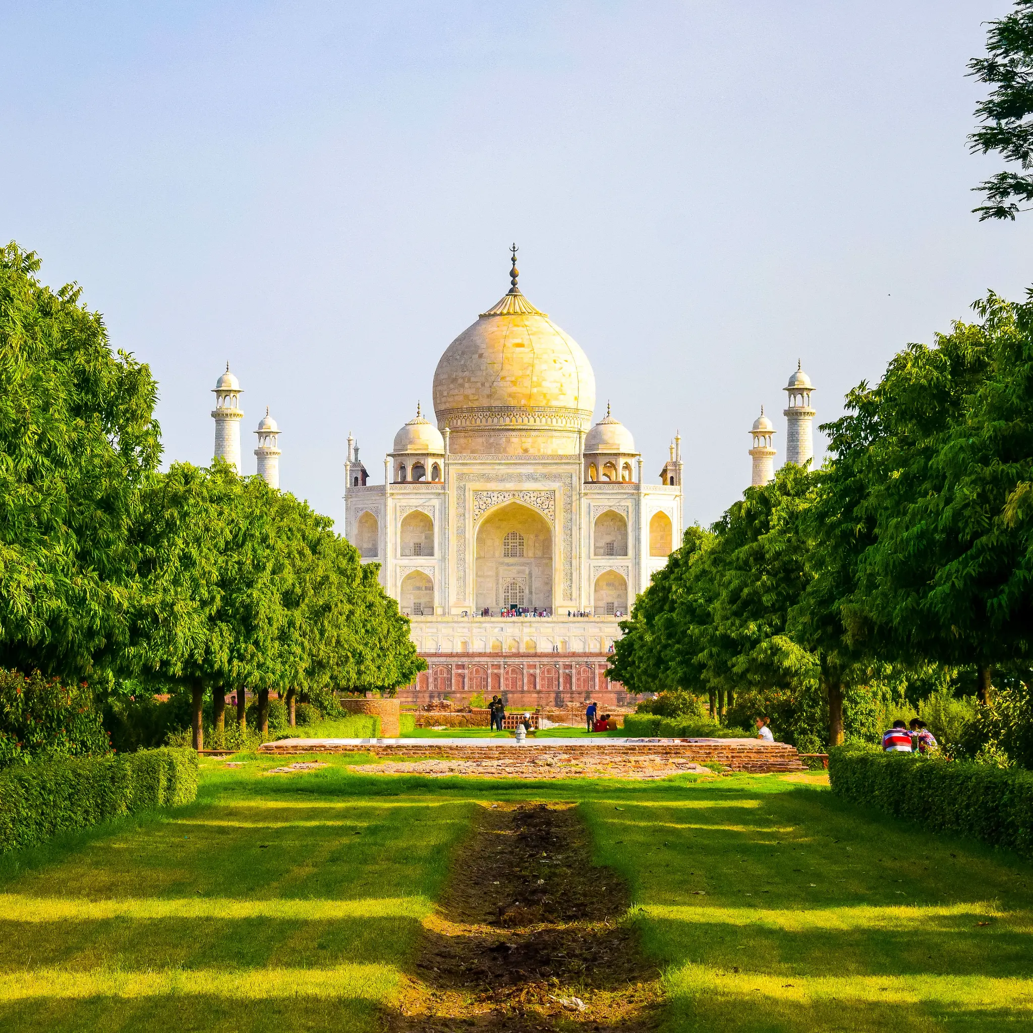 The Taj Mahal in India, one of the destinations on the round the world private jet itinerary
